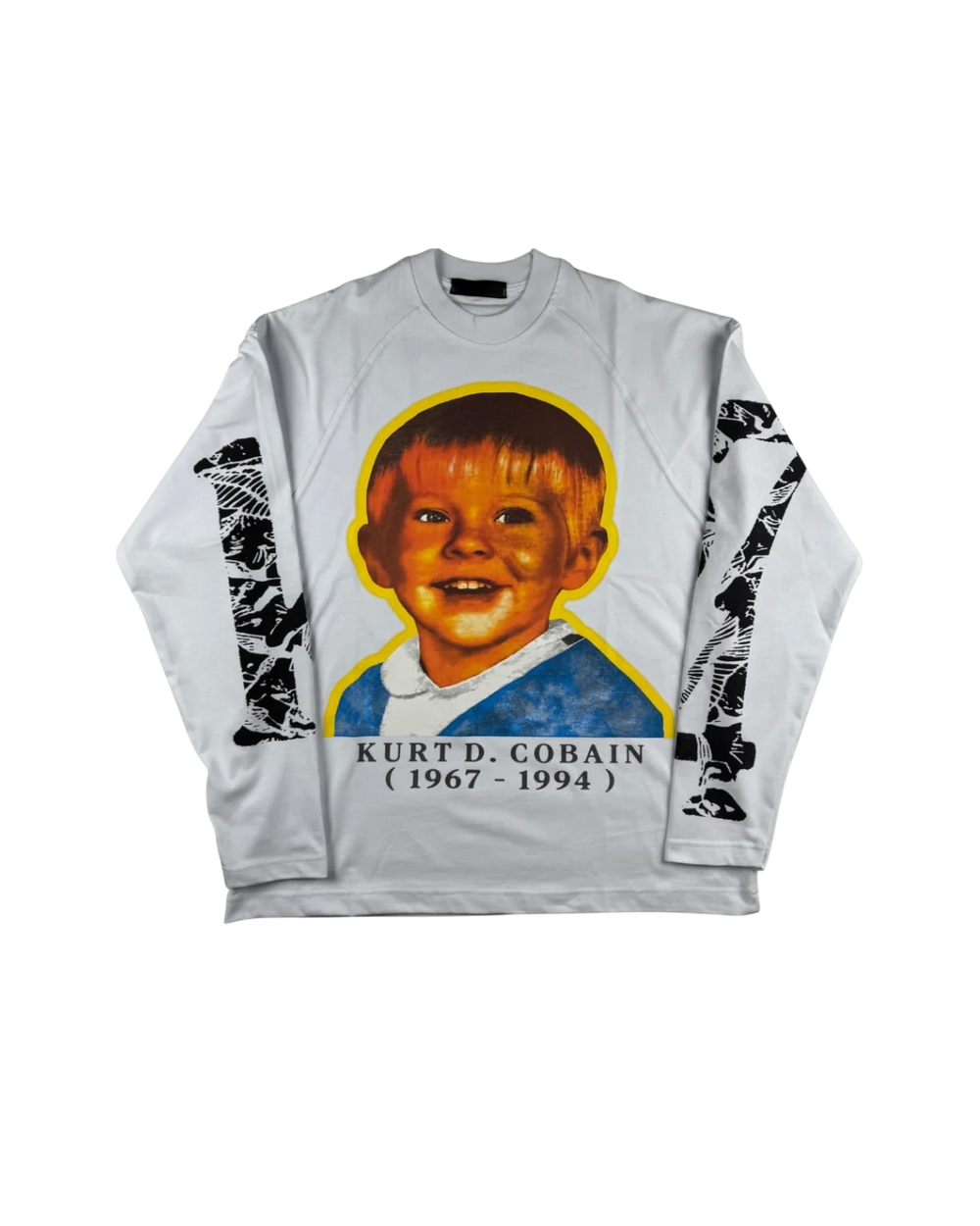 longsleeve kurt cobain, Bianco