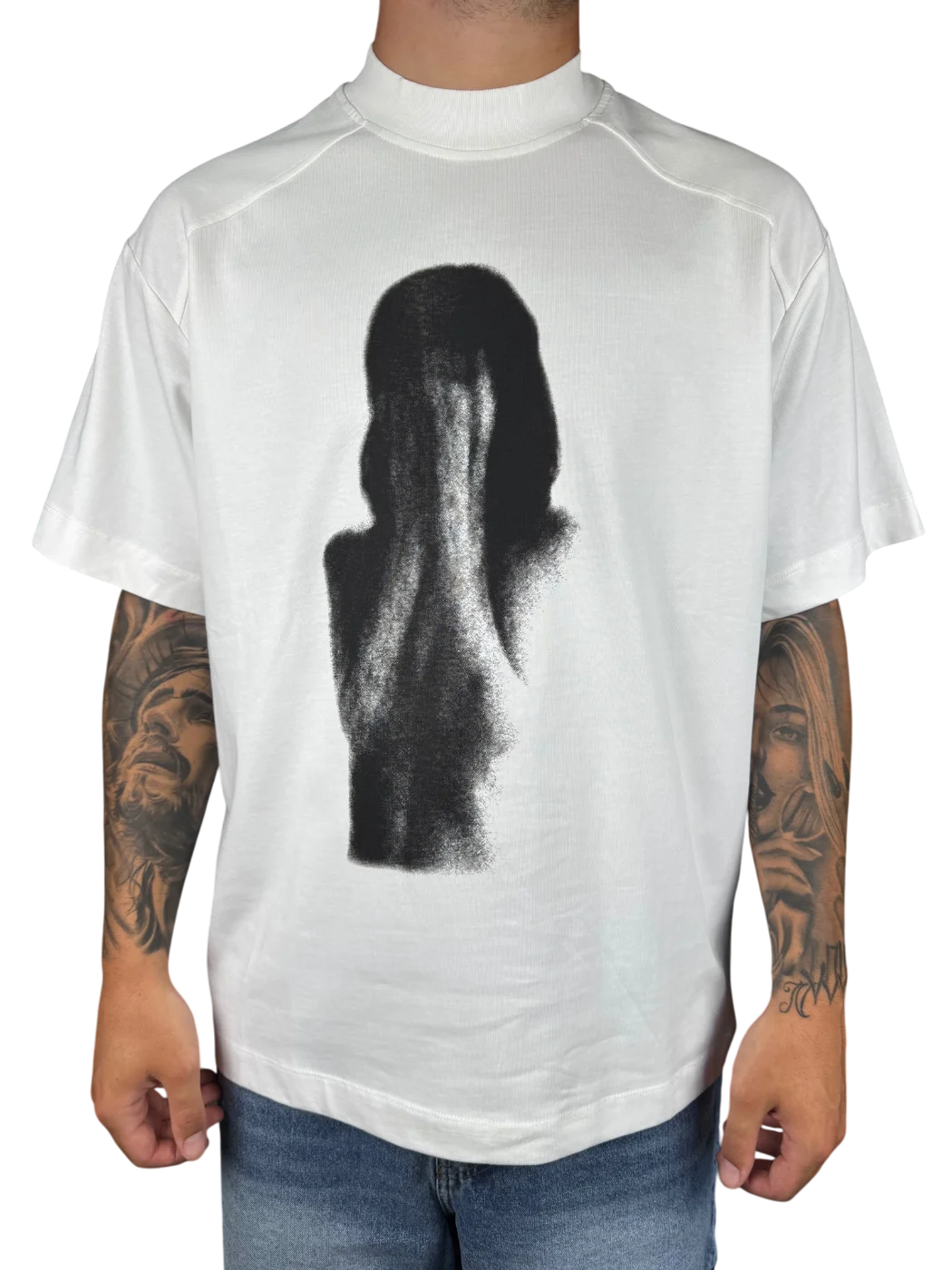 t-shirt cry - Bianco