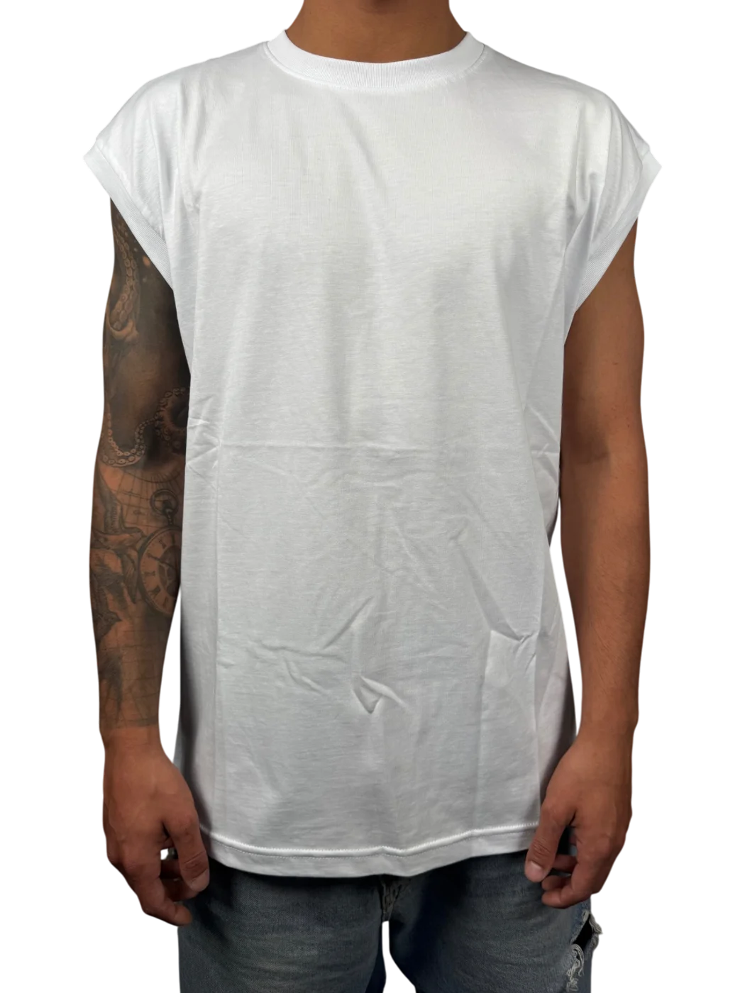 SLEEVELESS classic - Bianco