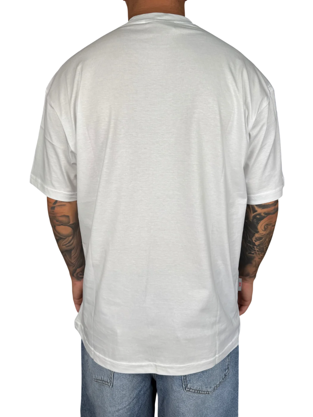 t-shirt over - Bianco