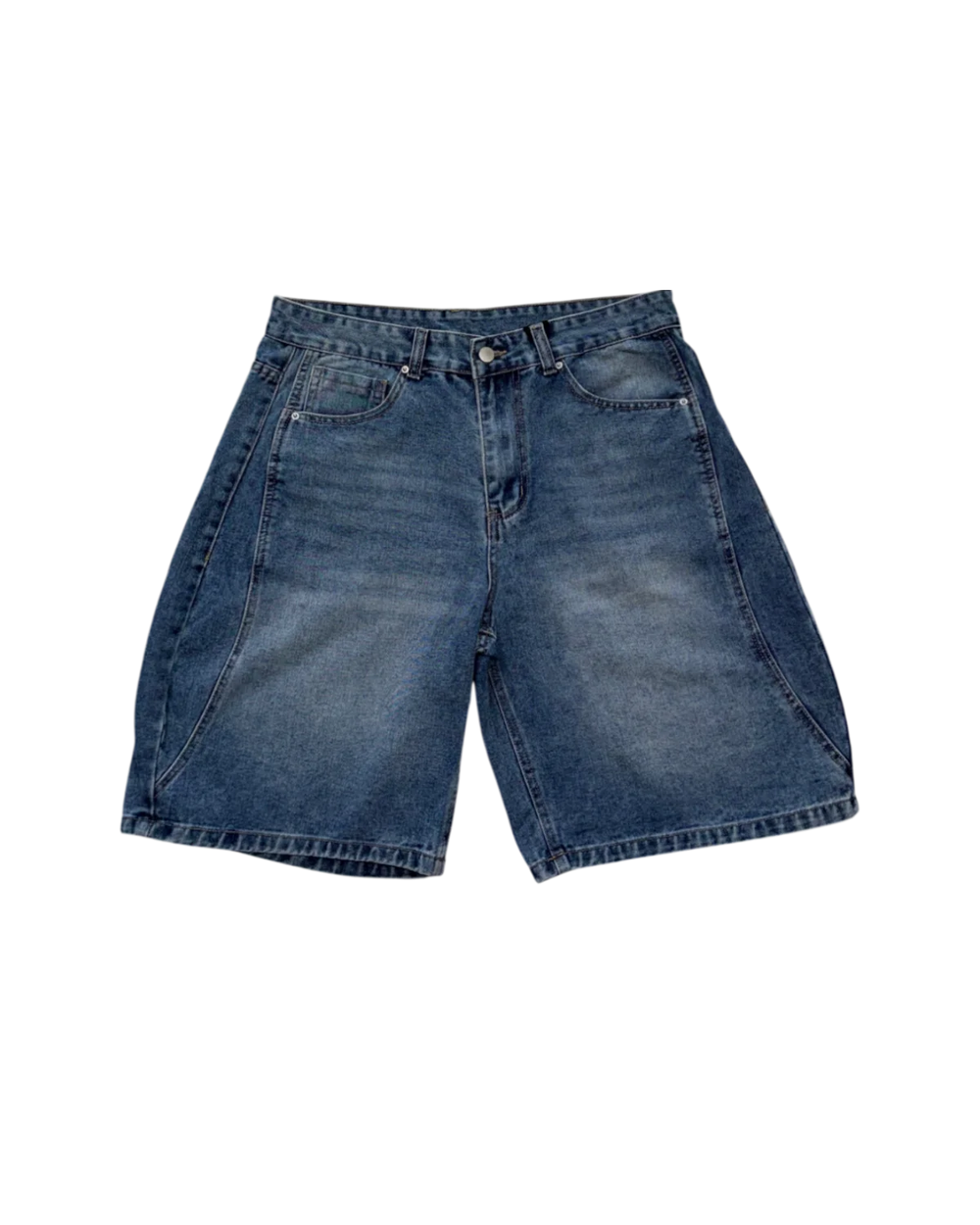 shorts jeans balloon, Blu