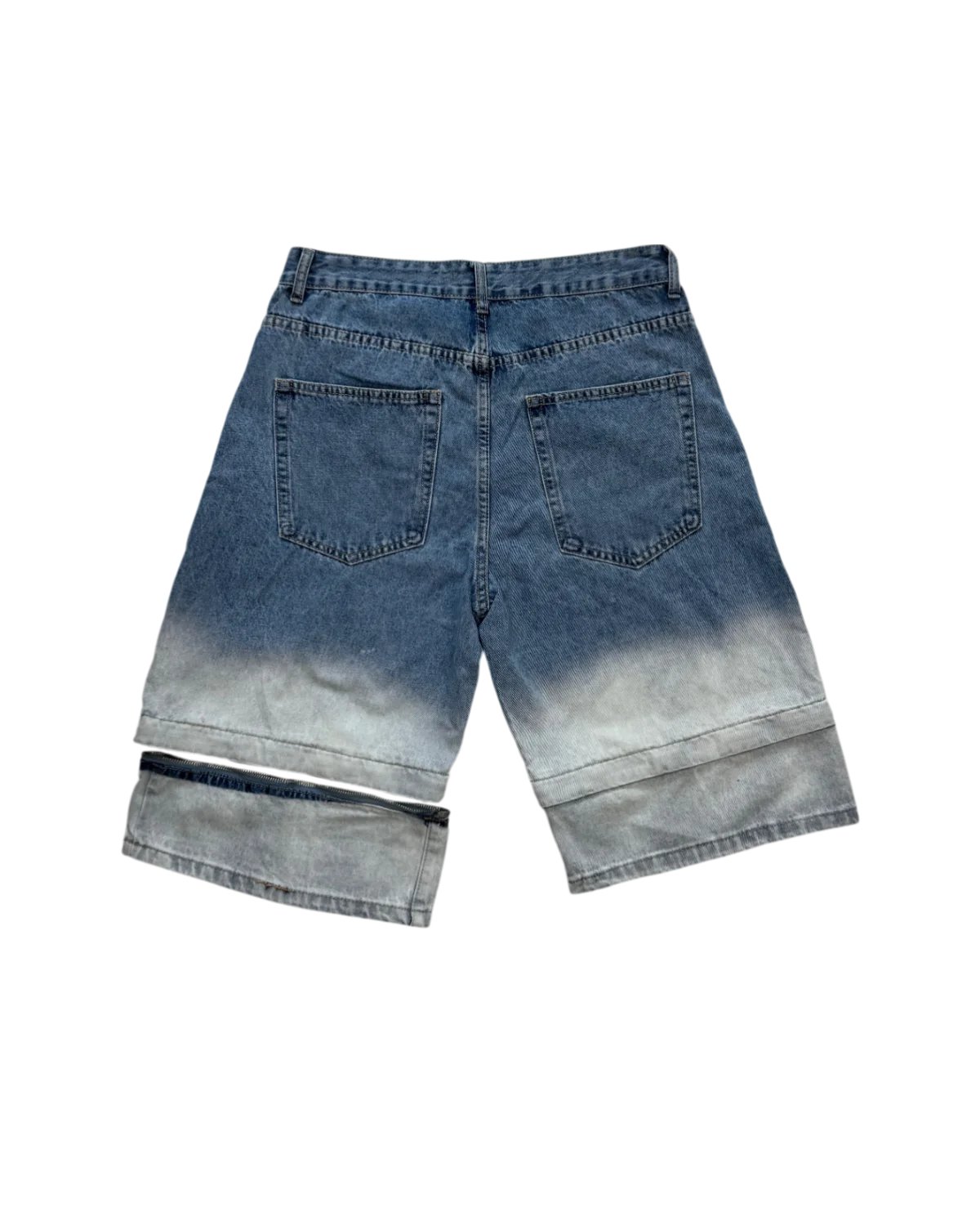 shorts jeans zip - Blu