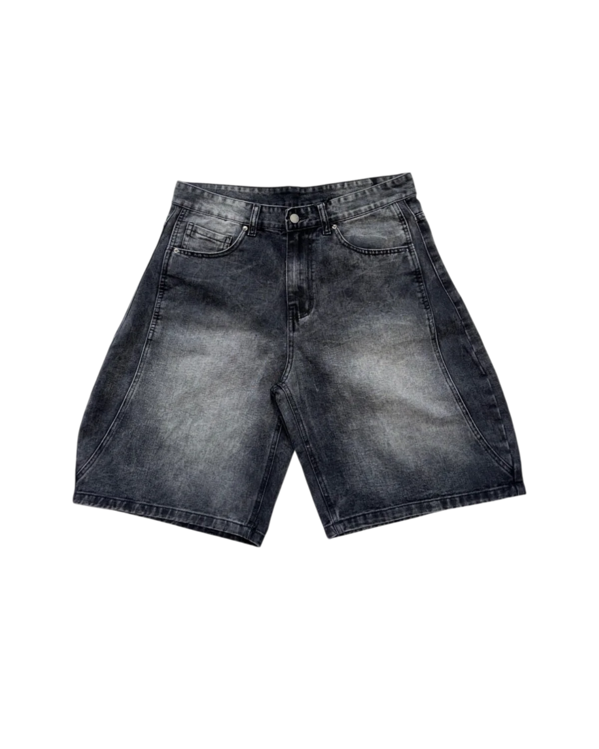 shorts jeans balloon - Nero