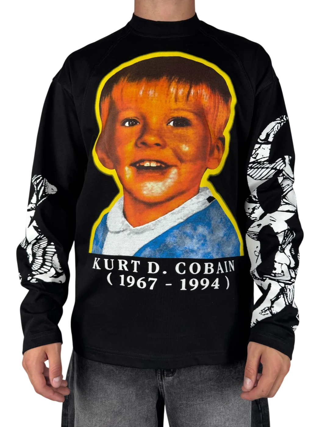 t-shirt à manches longues Kurt Cobain