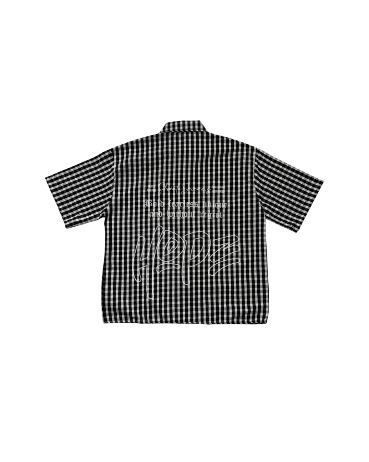 camicia a quadri - Nero