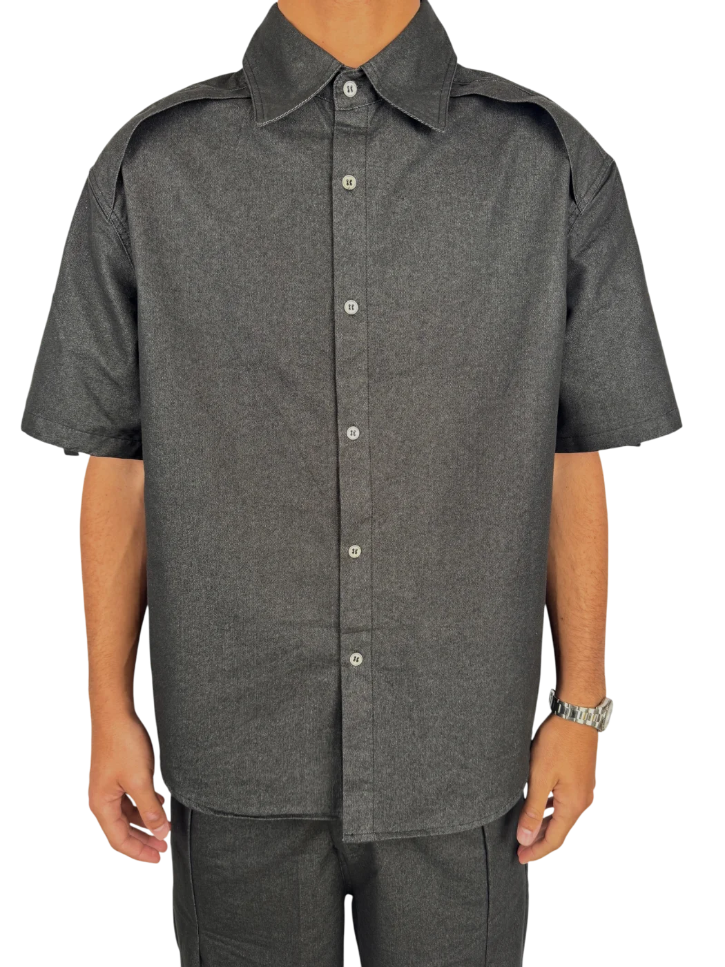 completo jeans nero - Nero