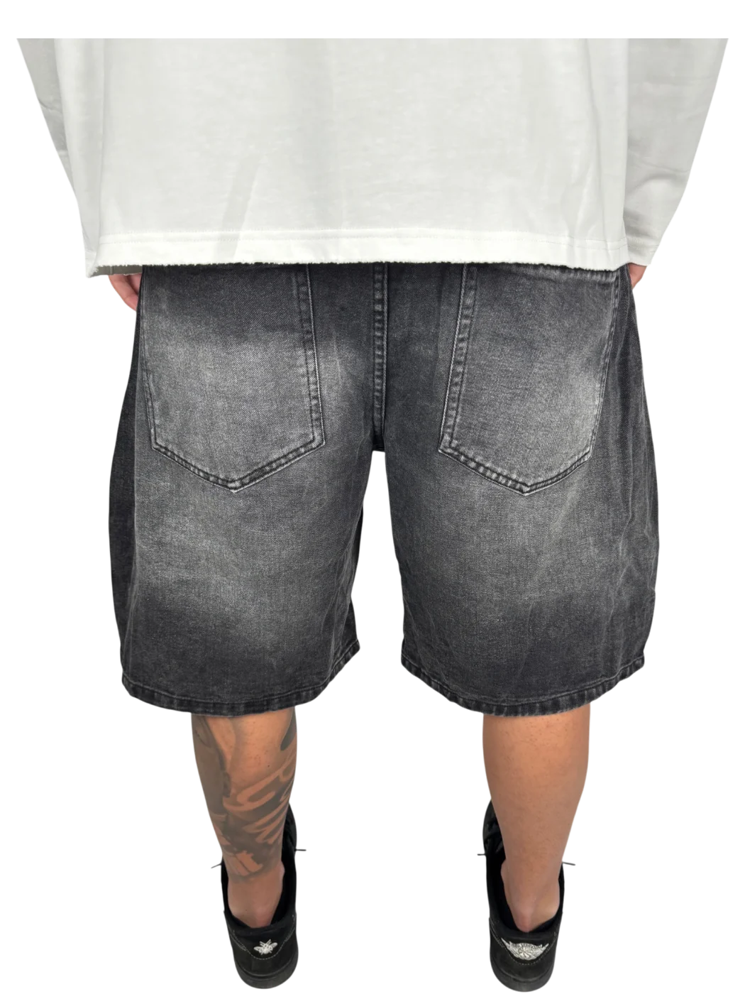 shorts jeans balloon - Nero