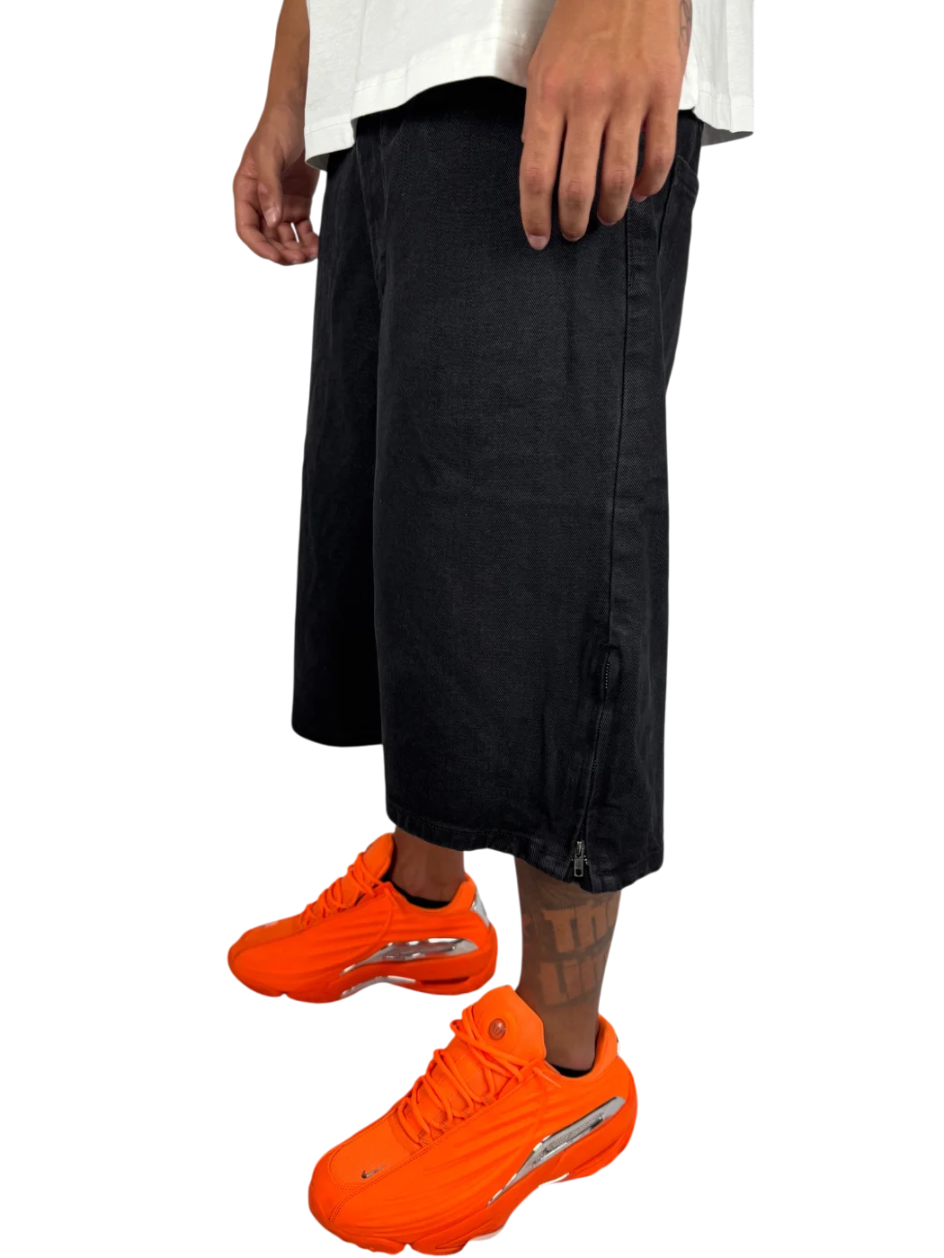 jorts jeans - Nero