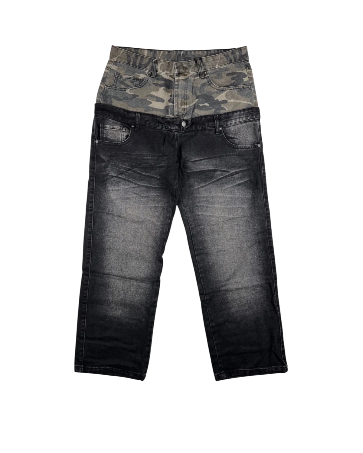 jeans camo layer - Verde militare