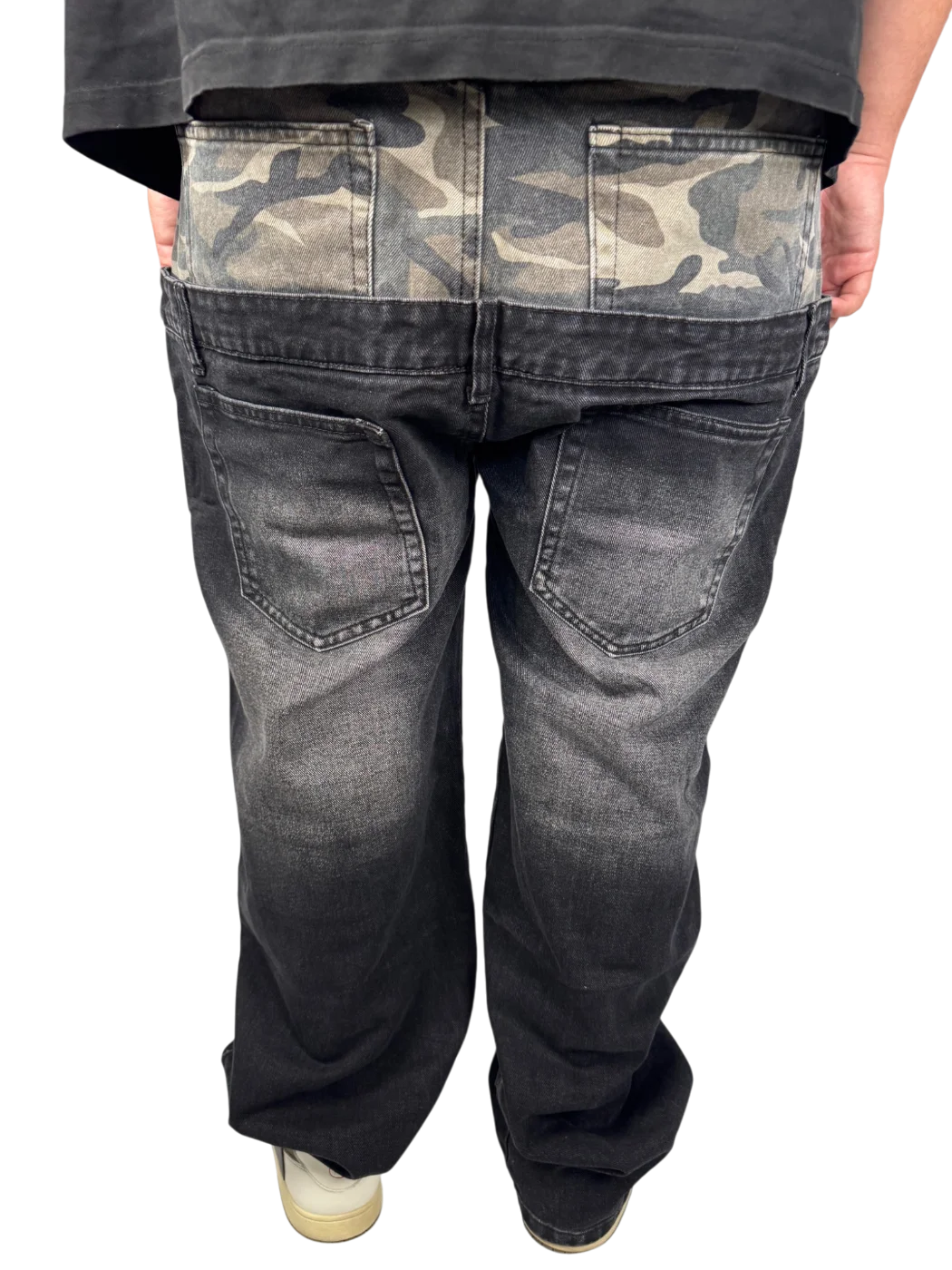 jeans camo layer - Verde militare